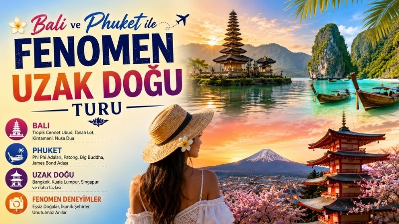 Bali ve Phuket ile Fenomen Uzak Doğu Turu THY ile | 9 Gece