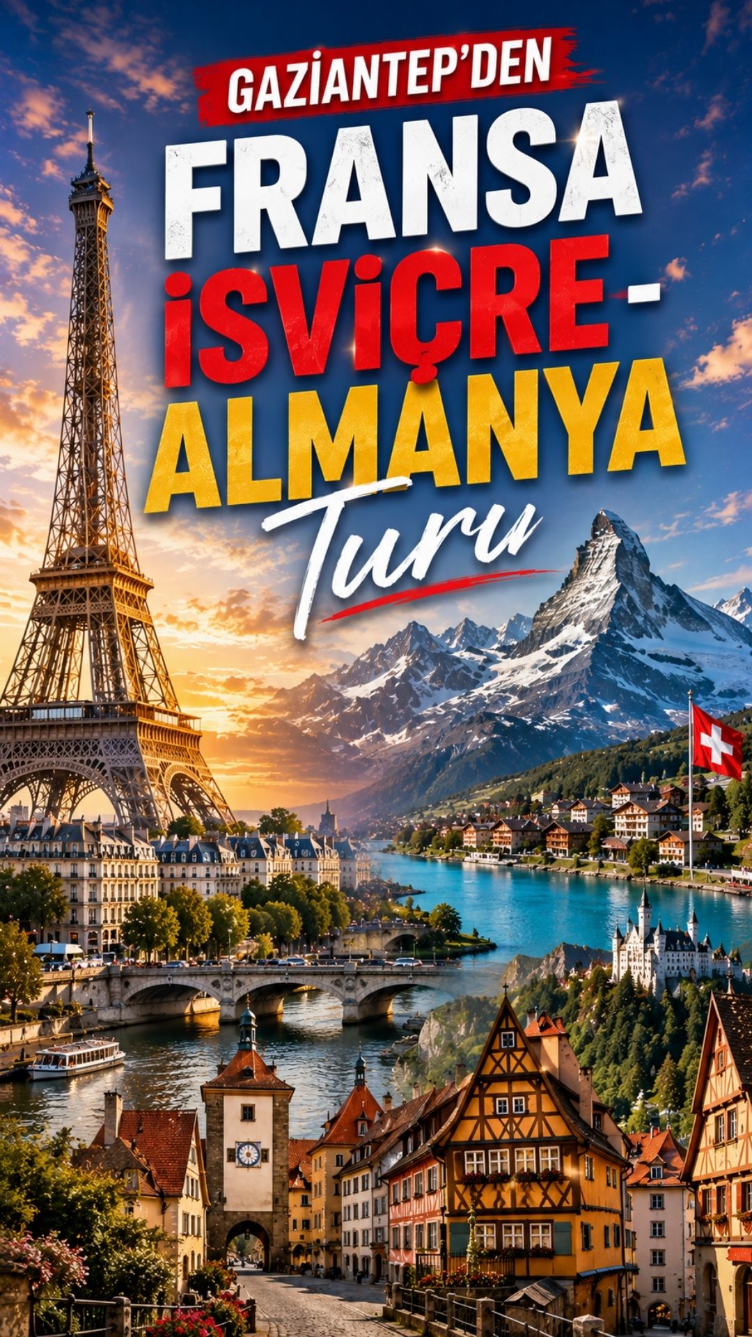 Gaziantep’ten Fransa - İsviçre - Almanya Turu