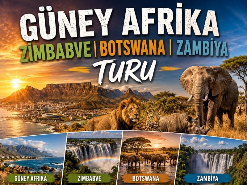 Güney Afrika, Zimbabve, Botswana ve Zambiya Turu