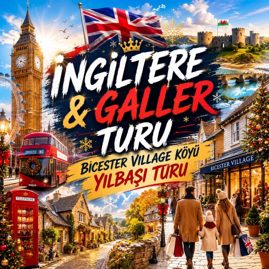 İngiltere &Galler Turu ve Bicester Village Yılbaşı Özel
