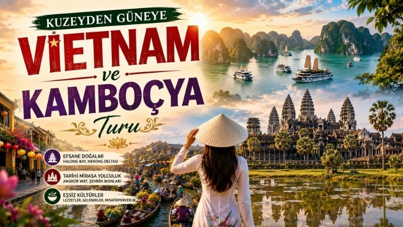 Kuzeyden Güneye Vietnam ve Kamboçya Turu