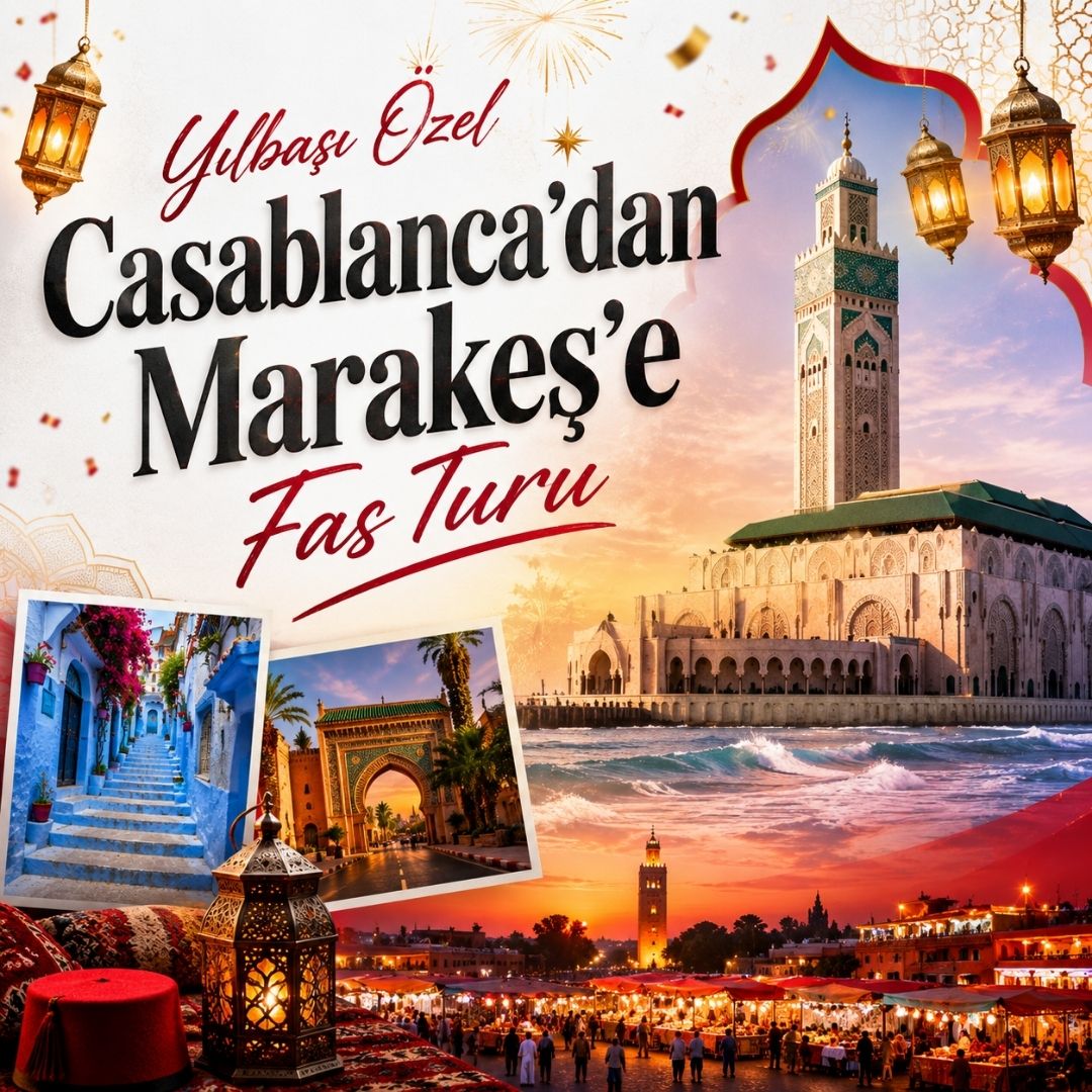 Yılbaşı Özel Casablanca’dan Marakeş’e Fas Turu