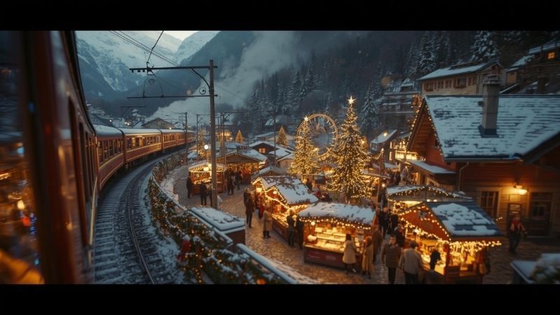 Bernina Express / Red Trainli Noel Pazarları Ajet ile 4 Gece