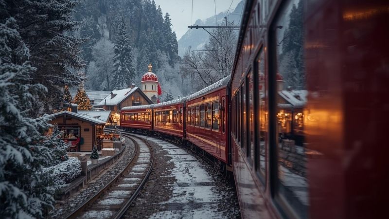 Bernina Express / Red Trainli Noel Pazarları Turu Pegasus ile 4 Gece