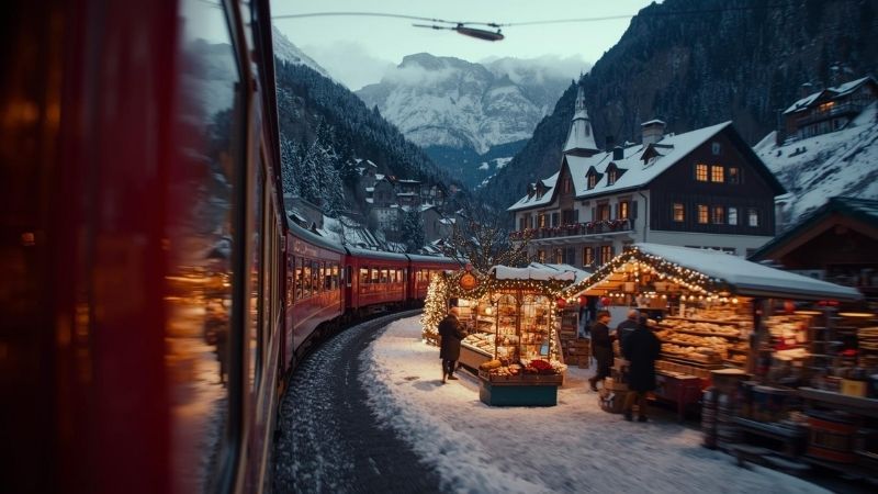 Bernina Express / Red Trainli Noel Pazarları Turu Pegasus ile 4 Gece