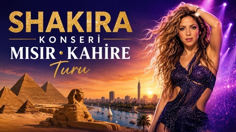 İzmir Çıkışlı Prestij Kahire- Shakira Konseri Turu  Air Cairo ile 3 Gece